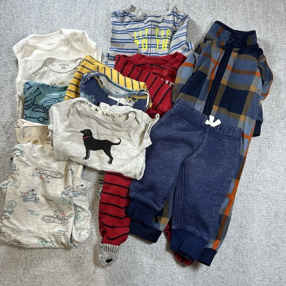Infant Baby Clothing Lot - Boys 6 Months - Lot Of 13